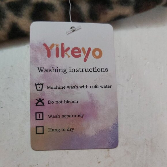 Yikeyo Soft Brown Leopard Print Dog Shirt - Size Medium - Picture 7 of 7